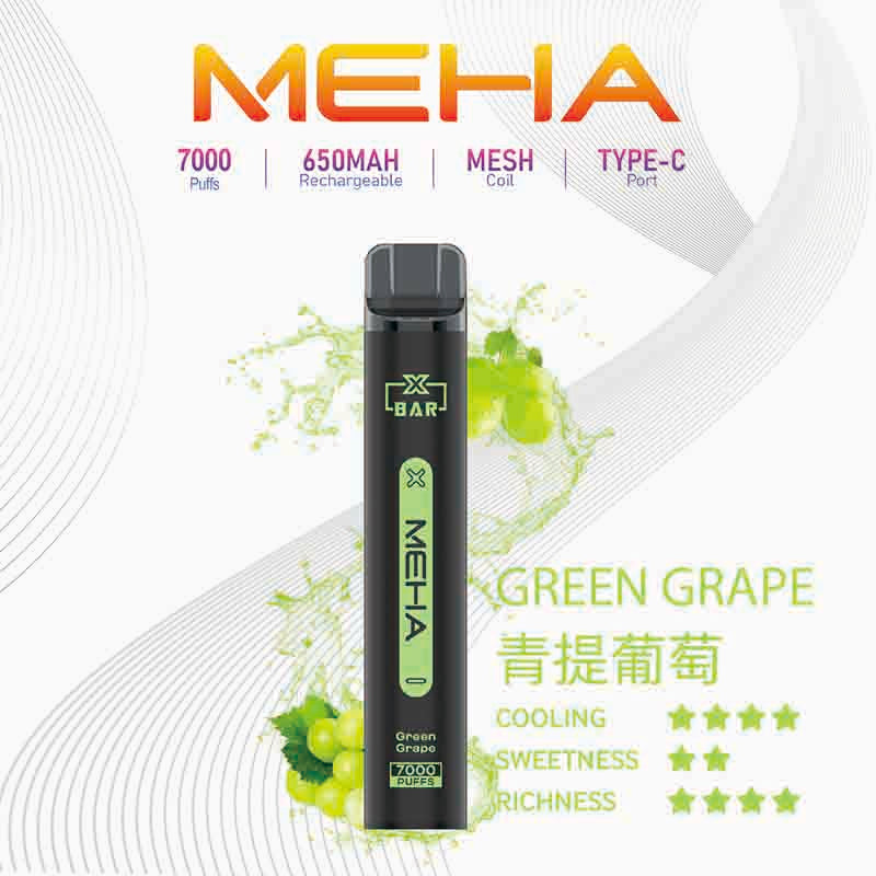 MEHA XBAR 拋棄式 7000口小黑條